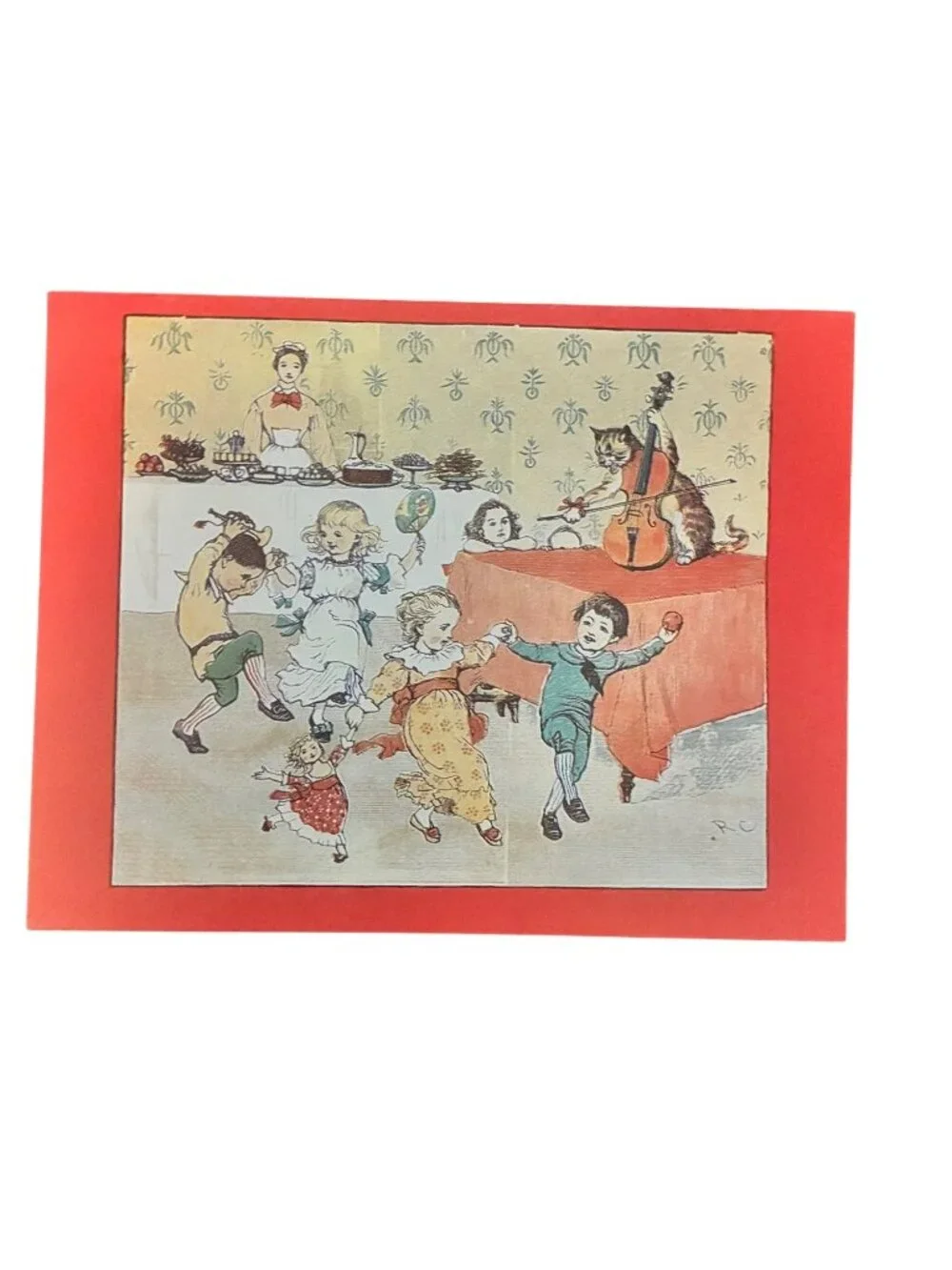 VTG 10-Count Box Notecards Museum Reproductions Olsen Line Hey Diddle Diddle Ran